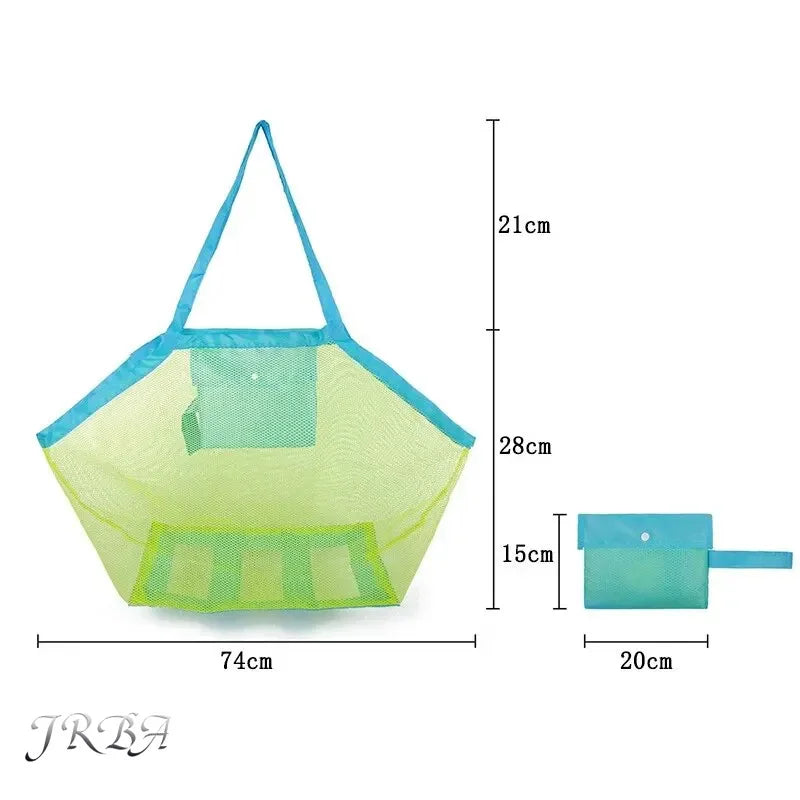 🏖️ Anti-Sand Beach Storage Bag – Mess-Free Mesh Organizer for Toys, Towels & Kids Essentials (Quick-Dry, Easy Carry Beach Solution) 🧺