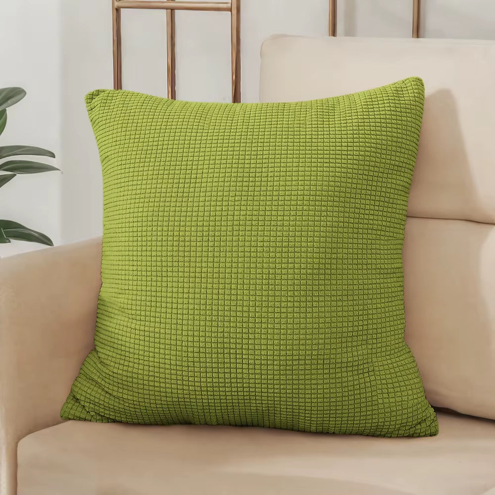 ✨ Solid Color Jacquard Pillow Cover – Elegant Comfort for Every Space