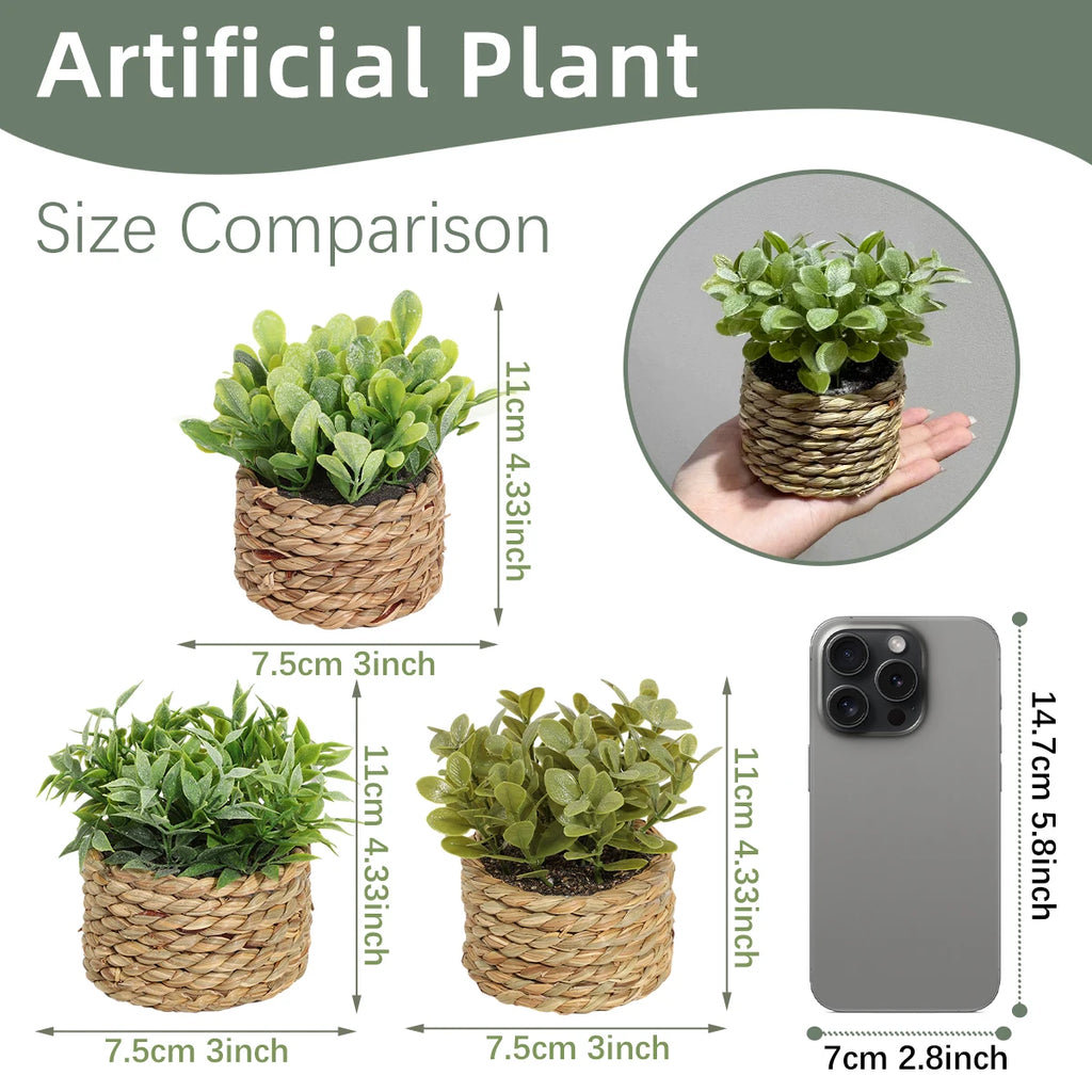 🌿 Evergreen Artificial Eucalyptus Plant Pot – No-Maintenance Home Décor for Fresh, Clean & Stylish Living Spaces