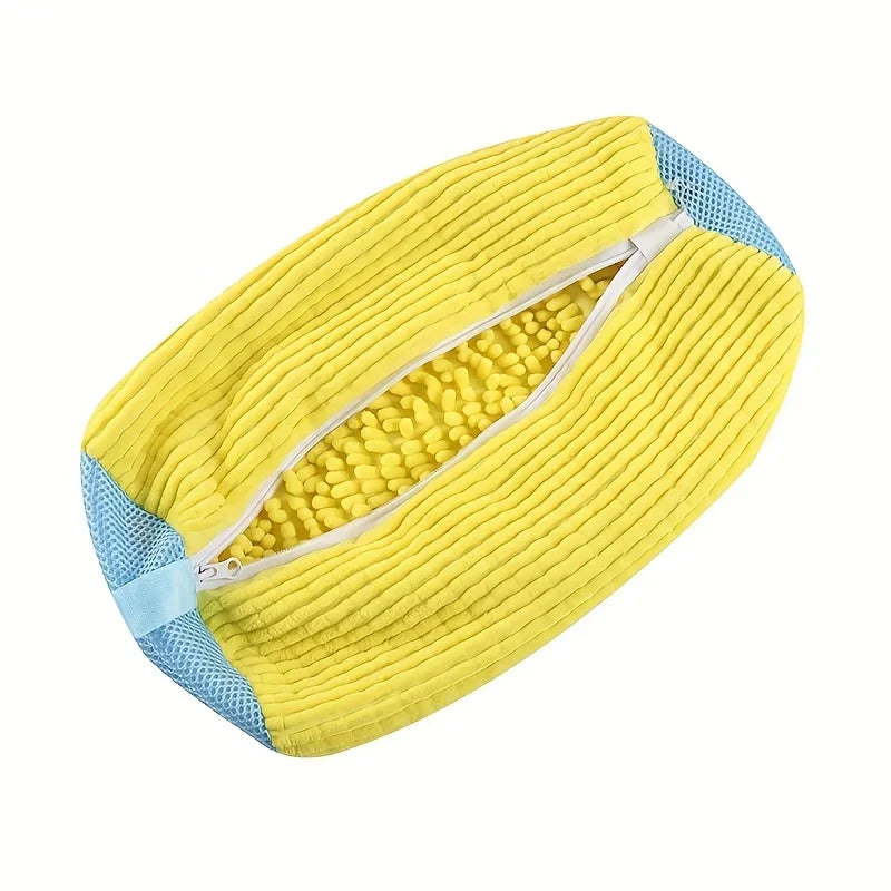 👟 Shoe Cleaning Laundry Wash Bag – Protective Sneaker Washer Bag with Brush for Deep Clean Without Damage