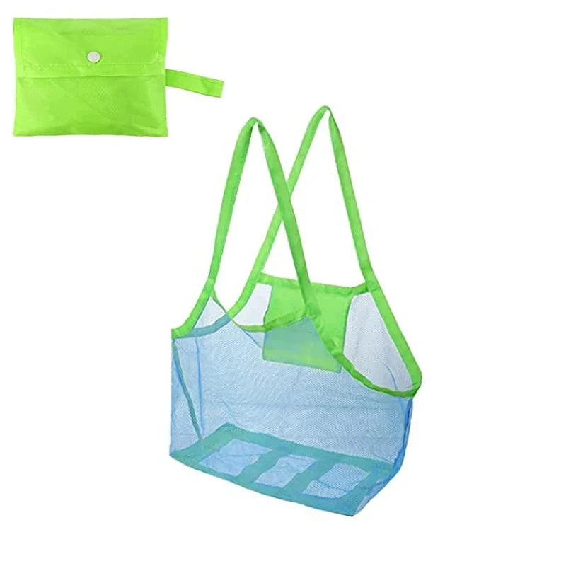 🏖️ Anti-Sand Beach Storage Bag – Mess-Free Mesh Organizer for Toys, Towels & Kids Essentials (Quick-Dry, Easy Carry Beach Solution) 🧺