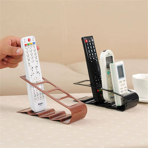 4 Slot Remote Control Storage Rack – TV & Appliance Organizer Stand for Living Room, Bedroom & Office