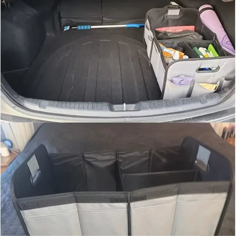 👉 No More Messy Trunk – Foldable Car Trunk Organizer Box