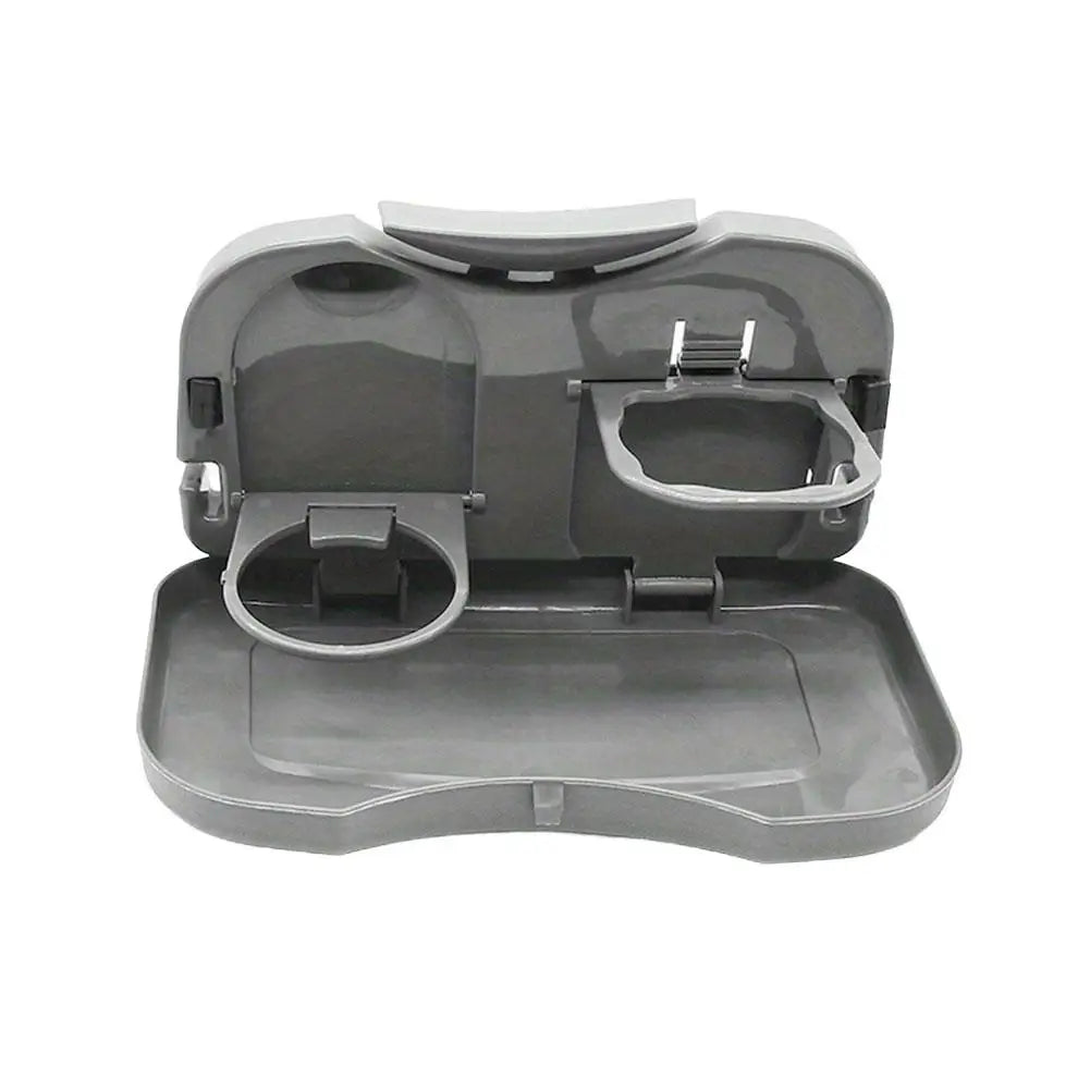 Ultimate Foldable Car Backseat Desk - Portable Meal Tray & Drink Holder for On-the-Go Dining!
