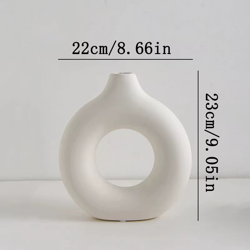 Nordic Modern Decorative Flower Vase – Elegant Plastic Bud Vase for Home & Event Décor