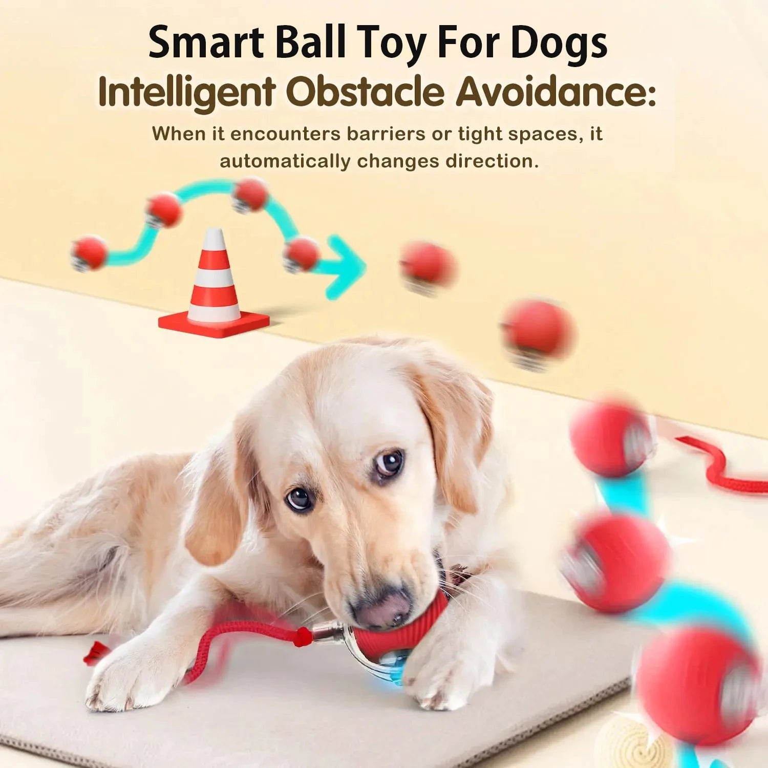   🐾 PawPilot Smart Rolling Ball | The Interactive Dog Toy That Keeps Tails Wagging for Hours